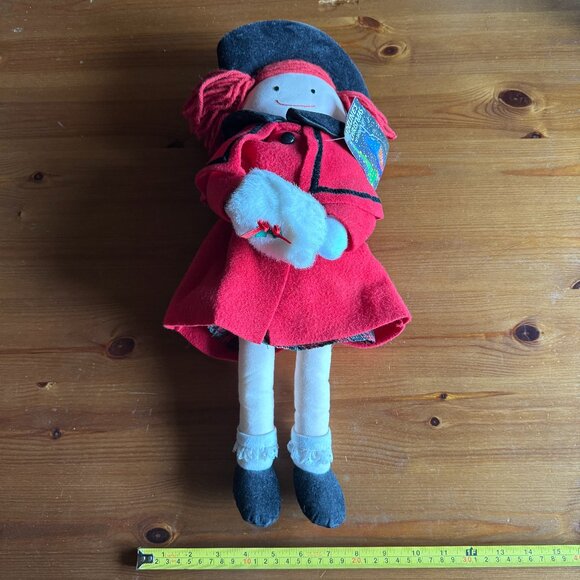 NWT MADELINE DOLL 1990 "MADELINE’S CHRISTMAS ” PLUSH DOLL 20” TALL - Collectible - Picture 2 of 12